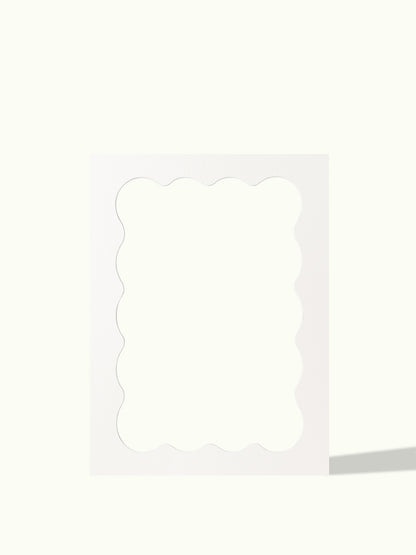 Golvend frame organische vorm - passe-partout