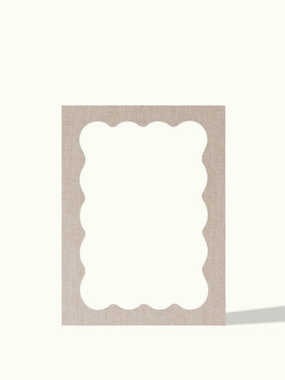 Wavy frame organic shape - passe-partout