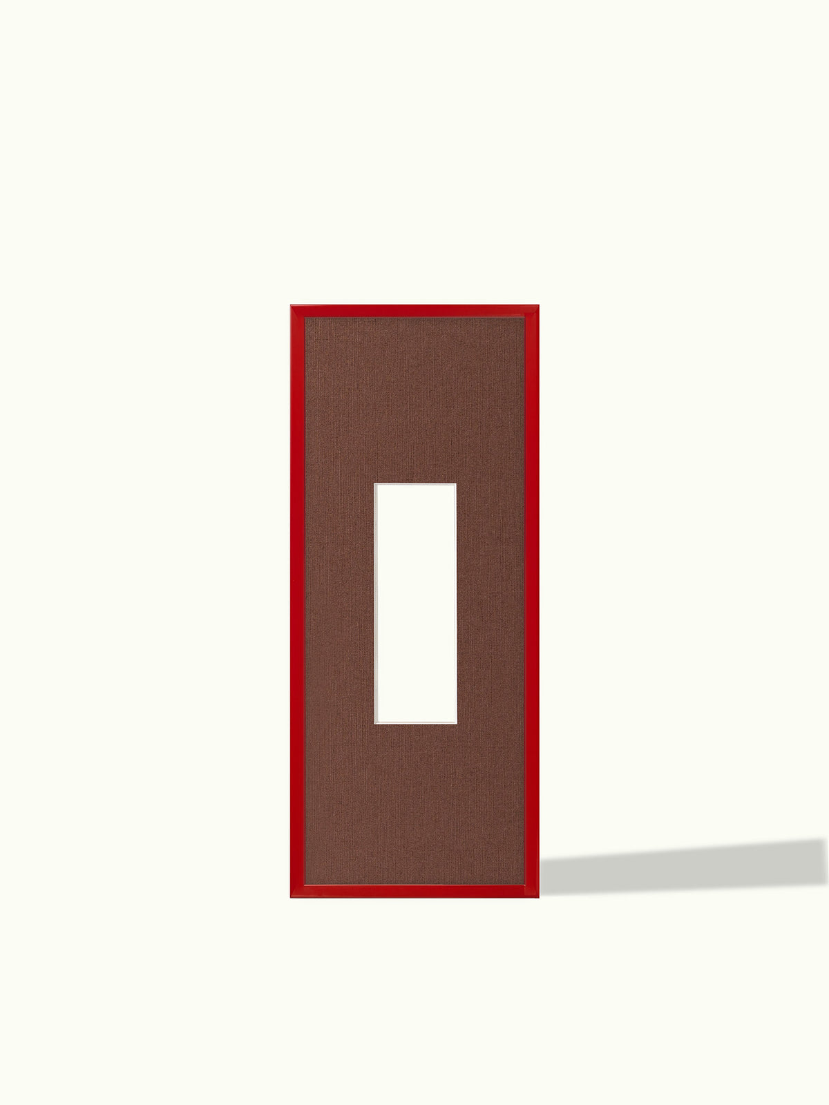 Fotostrip wissellijst cherry cola rood met passe-partout in Bold & Brown