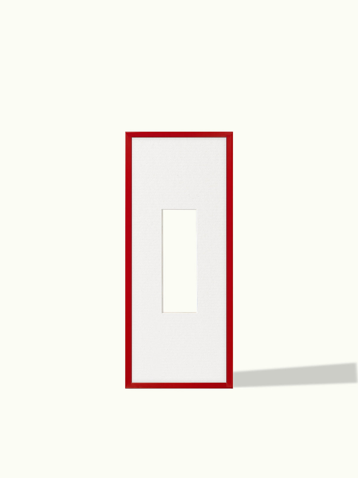 Fotostrip wissellijst cherry cola rood met passe-partout in White Like A Wave