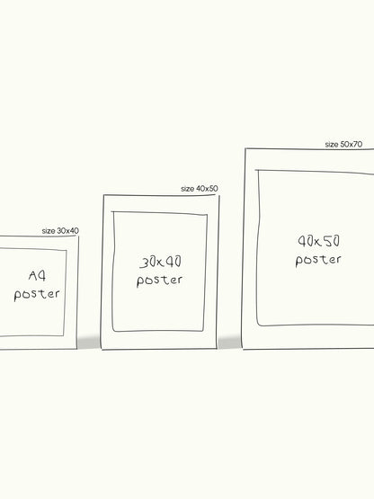 Standaard poster formaat - passe-partout