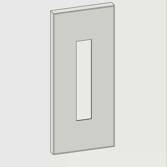 Animatie van de RVS fotostrip lijst, voor- en achterkant