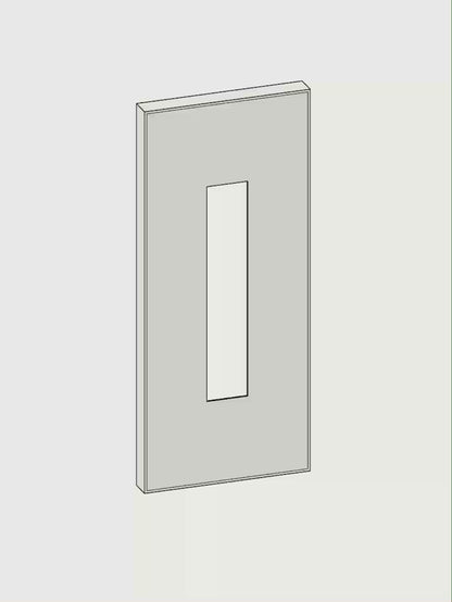 Animatie van de RVS fotostrip lijst, voor- en achterkant