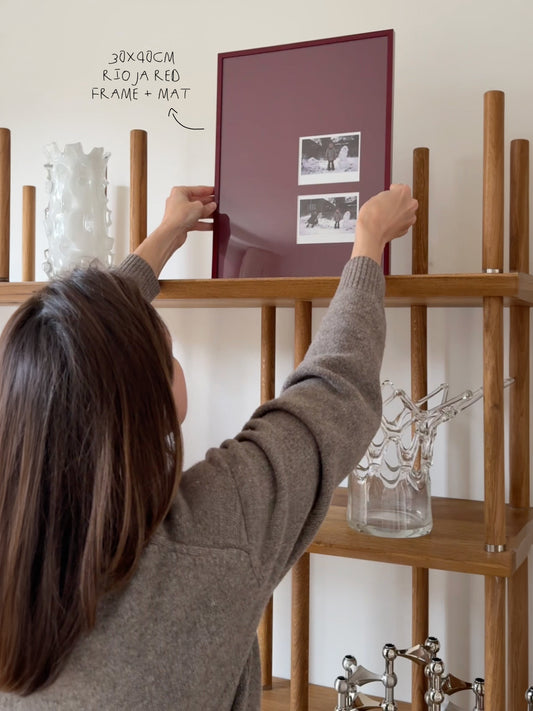 Polaroid Instax wide x2 in the corner - passe-partout