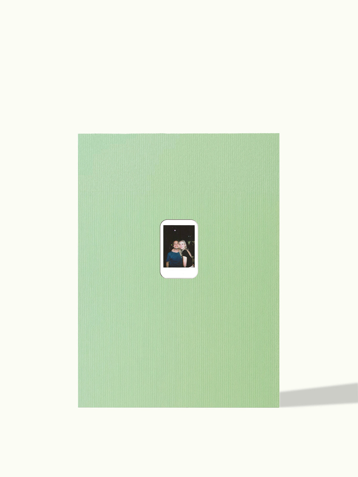 Polaroid Instax passe-partout with rounded corners, colour Sage Green, for Polaroid mini