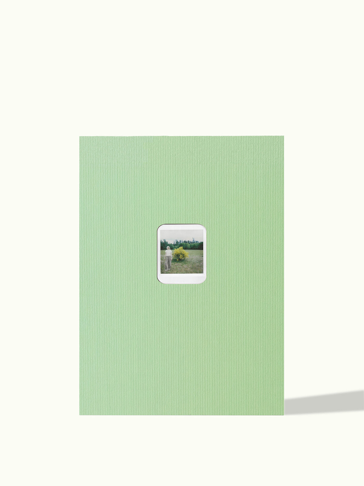 Polaroid Instax passe-partout with rounded corners, colour Sage Green, for Polaroid square