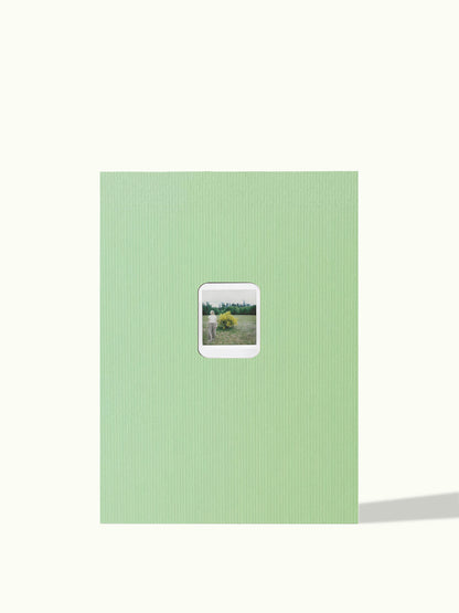 Polaroid Instax passe-partout with rounded corners, colour Sage Green, for Polaroid square