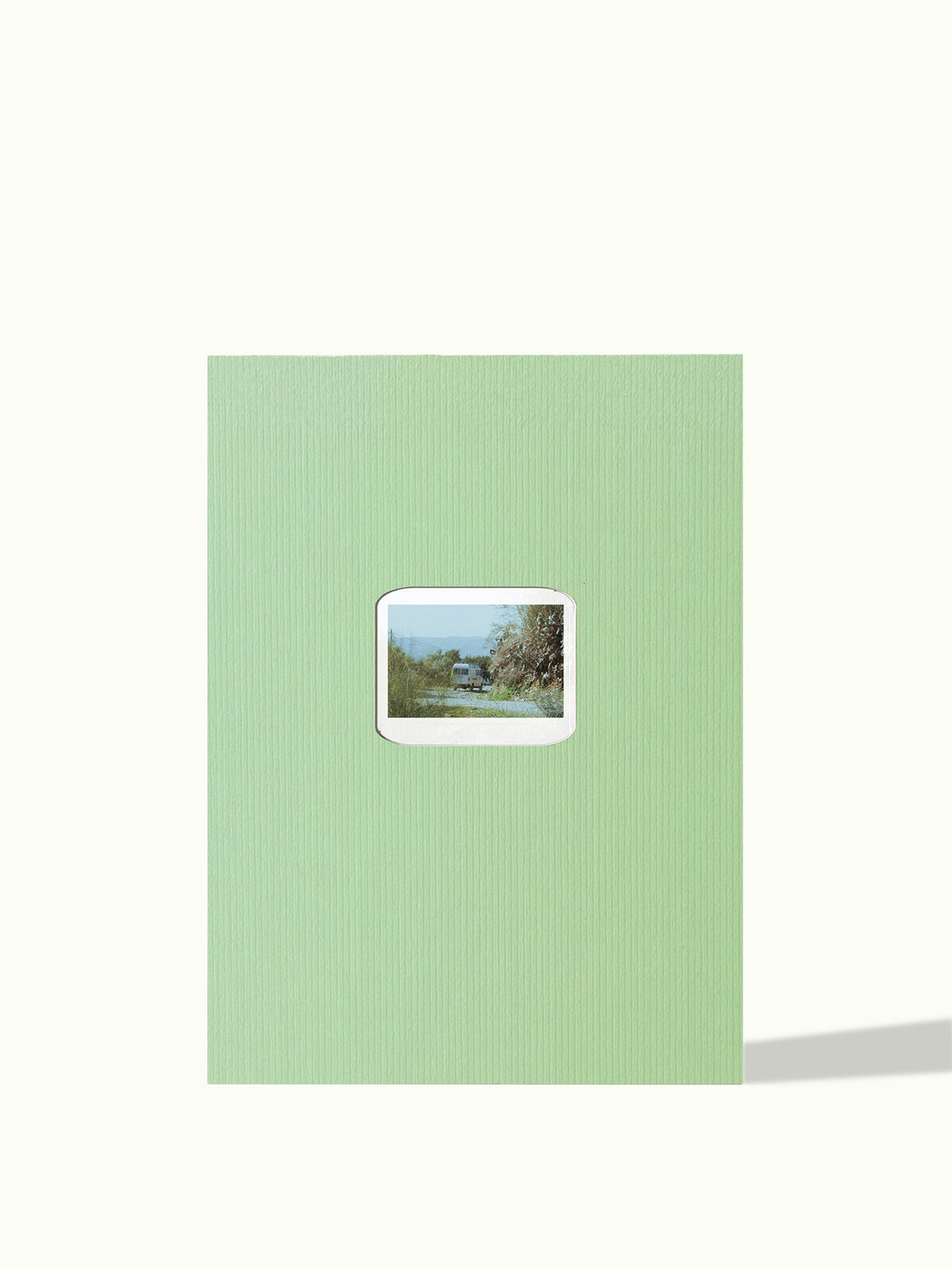 Polaroid Instax passe-partout with rounded corners, colour Sage Green, for Polaroid wide