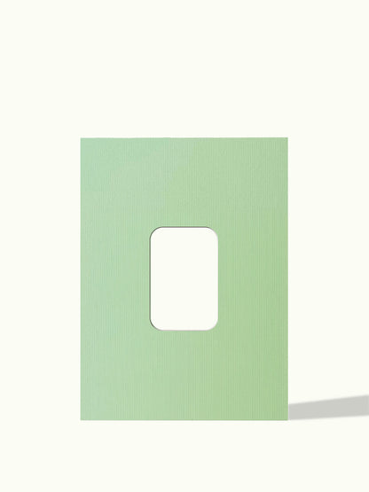 10x15 Foto Passepartout mit abgerundeten Ecken, Farbe Sage Green
